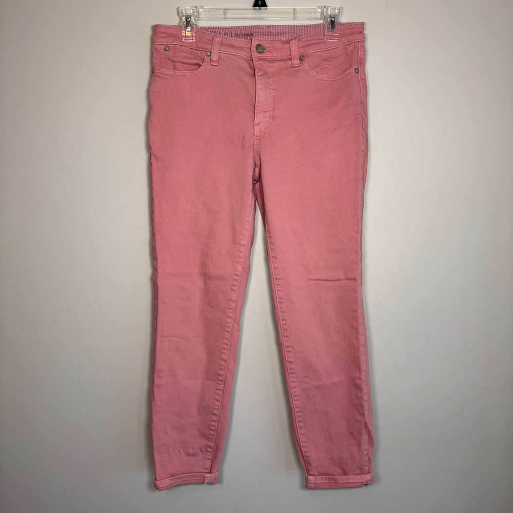 Talbots Ankle Cropped Pink Jeans